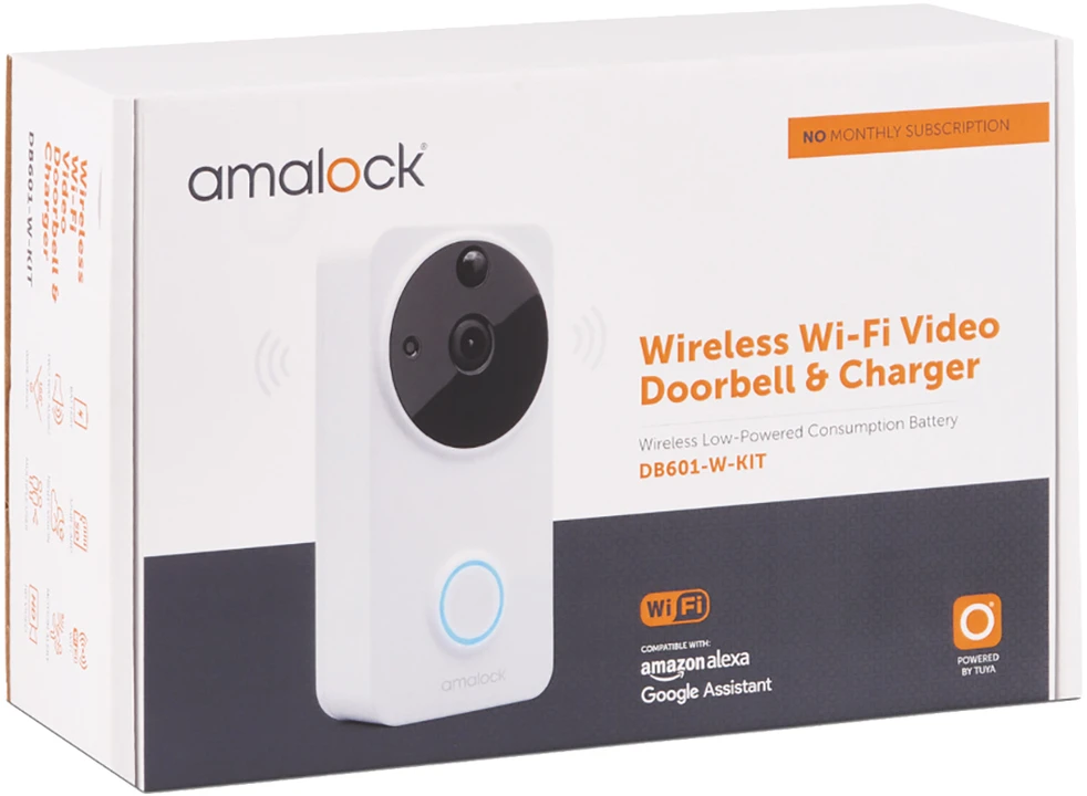 Amalock DB601 Smart Video Doorbell & Chime Kit - White 9 Amalock DB601 Smart Video Doorbell & Chime Kit - White - Image 7