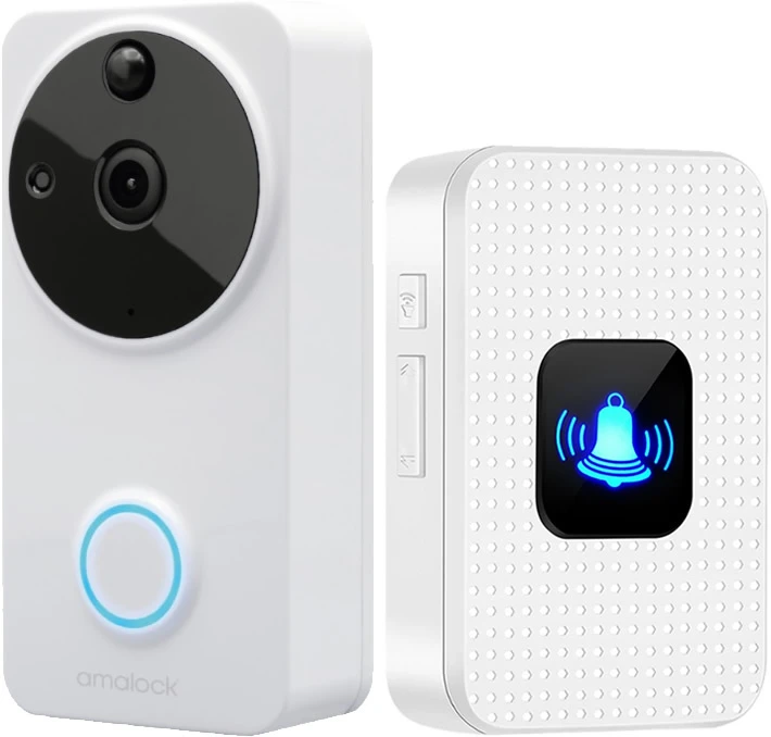 Amalock DB601 Smart Video Doorbell & Chime Kit - White 3 Amalock DB601 Smart Video Doorbell & Chime Kit - White