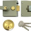 Union 1097 - Auto Deadlocking Night Latch (40mm, Champagne) -Home Security Anti-Theft Supplies Store 75928