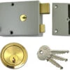 Union 1332 - Double Throw Drawback Night Latch (60mm, Champagne) -Home Security Anti-Theft Supplies Store 75994