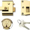 Yale No. 2 - Auto Deadlocking Night Latch (40mm, Brass)