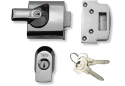 Yale PBS1 - 60mm Auto Deadlocking Night Latch (60mm, Chrome)