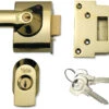 Yale PBS2 - 40mm Auto Deadlocking Night Latch (40mm, Brass)