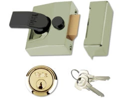 Yale 85 - Deadlocking Night Latch (40mm, Chrome) -Home Security Anti-Theft Supplies Store 76222