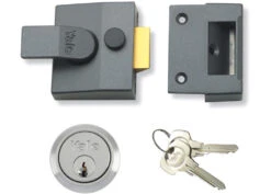 Yale 84 - Standard Night Latch (40mm, Dark Grey)