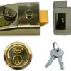 Asec AS19 - Deadlocking Night Latch (60mm, Brass) -Home Security Anti-Theft Supplies Store 76434
