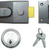 Asec AS18 - Standard Night Latch (60mm, Dark Grey, Chrome) -Home Security Anti-Theft Supplies Store 76460