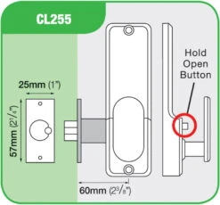 Codelocks CL255 - Key Override (Stainless Steel) -Home Security Anti-Theft Supplies Store 76764