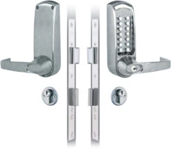 Codelocks CL620 - Key Override & Sashlock (Stainless Steel)