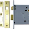 Union 2226 - Bathroom Lock (103mm, Polished Brass) -Home Security Anti-Theft Supplies Store 82009