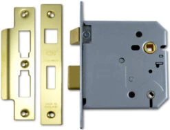 Union 2226 - Bathroom Lock (103mm, Polished Brass)