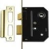 Union 2294 - Bathroom Lock (76mm, Polished Brass)