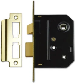 Union 2294 - Bathroom Lock (76mm, Polished Brass)