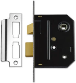 Union 2294 - Bathroom Lock (76mm, Polished Chrome)