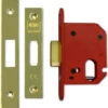Union JL21OV StrongBOLT - Oval Cylinder Deadcase (68mm, Polished Brass)