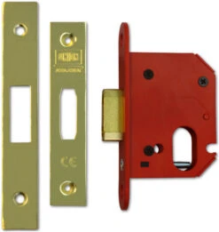 Union JL21OV StrongBOLT - Oval Cylinder Deadcase (68mm, Polished Brass)