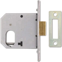 Union L2161 - Oval Cylinder Deadcase (65mm, Satin Chrome)