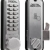 Lockey 2500 - Sliding Door (Satin Chrome) -Home Security Anti-Theft Supplies Store 85633