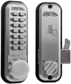 Lockey 2500 - Sliding Door (Satin Chrome)