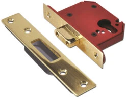 Union JL21EU StrongBOLT - Euro Cylinder Deadcase (68mm, Polished Brass)