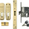 Ingersoll SC110 London Line - Euro Cylinder Deadlock (81mm, Brass) -Home Security Anti-Theft Supplies Store 86161