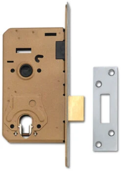 Union L2170 - Euro Or Oval Cylinder Deadcase (94mm, Satin Chrome)