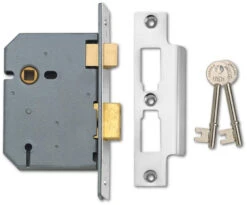 Union 2277 - 3 Lever Sashlock (77mm, Satin Chrome)