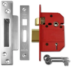 Union J2200 StrongBOLT - BS 5 Lever Sashlock (68mm, Satin Stainless Steel)