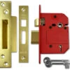 Union J2200 StrongBOLT - BS 5 Lever Sashlock (81mm, Polished Brass)