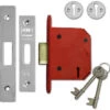 Union J2103 StrongBOLT - 3 Lever Deadlock (81mm, Stainless Steel)