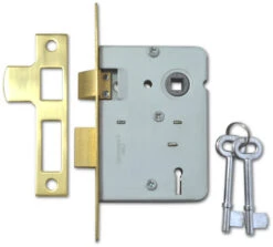 Legge 2378 - 2 Lever Sashlock (76mm, Polished Brass)