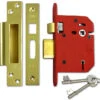 Union J2205 StrongBOLT - 5 Lever Sashlock (81mm, Polished Brass) -Home Security Anti-Theft Supplies Store 87191
