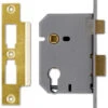 Union L2249 - Euro Cylinder Sashcase (65mm, Polished Brass) -Home Security Anti-Theft Supplies Store 87373