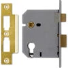 Union L2249 - Euro Cylinder Sashcase (77mm, Polished Brass) -Home Security Anti-Theft Supplies Store 87377