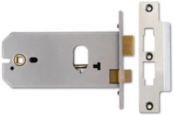 Union L2041 - Oval Cylinder Horizontal Sashcase (149mm, Satin Chrome)