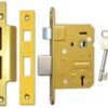 Asec 5 Lever Sashlock (76mm, Polished Brass) -Home Security Anti-Theft Supplies Store 88117
