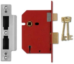 Union 2201 - 5 Lever Sashlock (77mm, Satin Chrome)