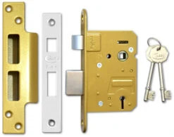 Asec BS 5 Lever Sashlock (76mm, Stainless Steel)