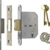 ERA 301 Viscount - 5 Lever Deadlock (77mm, Satin Chrome)