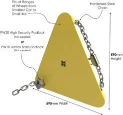 Autolok Klamp-It Triangle Clamp -Home Security Anti-Theft Supplies Store 89943