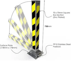 Autolok KFP2 Folding Parking Post -Home Security Anti-Theft Supplies Store 90047