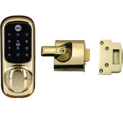 Yale PBS1 Keyless Connected Night Latch Kit - Brass