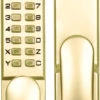 Asec AS2301 Keyless Lock (Polished Brass) -Home Security Anti-Theft Supplies Store 99619