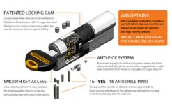 Avocet ABS 3 Star Euro Cylinder - Keyed Alike Pack -Home Security Anti-Theft Supplies Store PP 117029